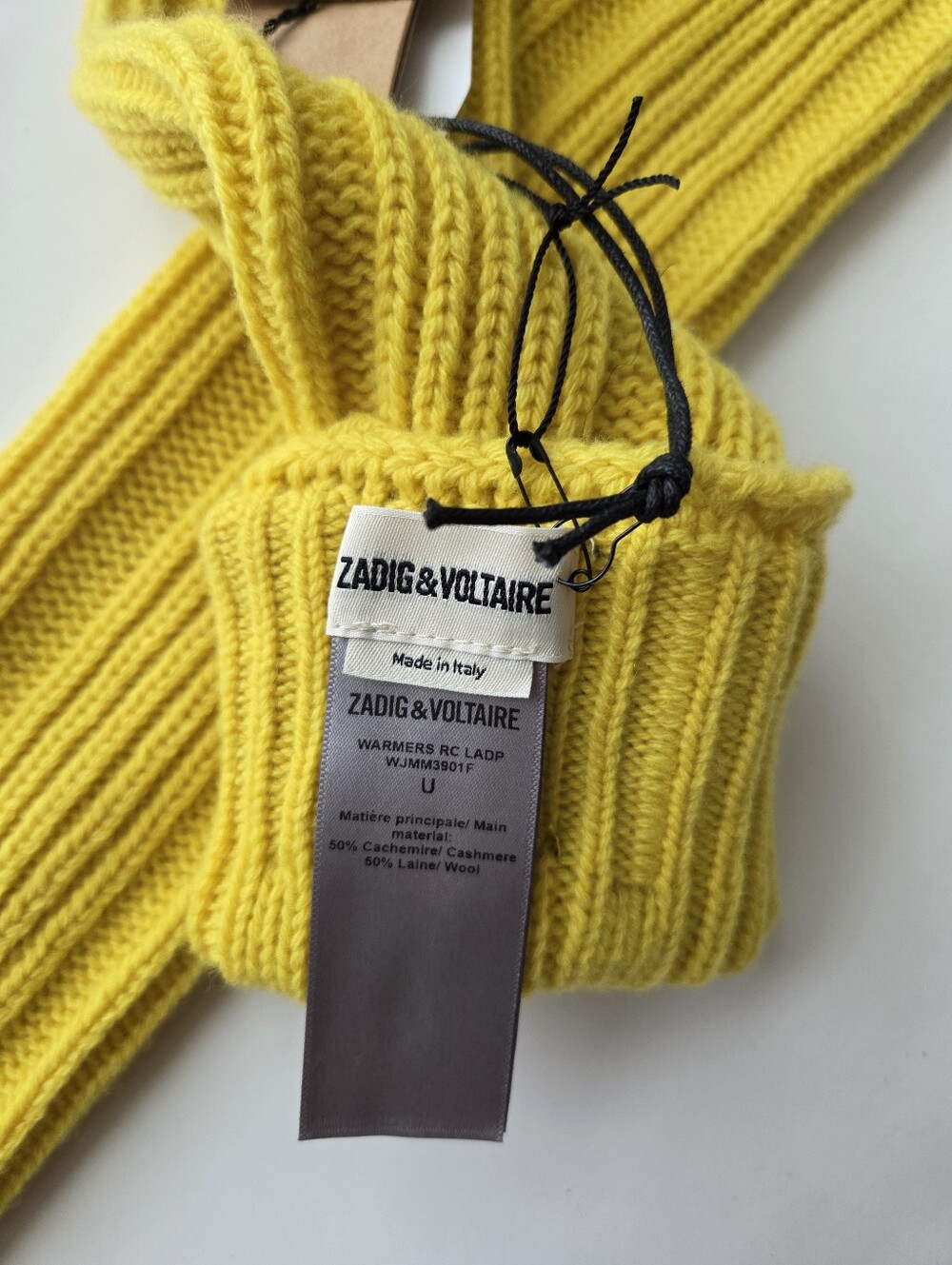 NWT Zadig & Voltaire x LA Dance Project | Cashmere Wool Blend Leg Warmers - Picture 3 of 3